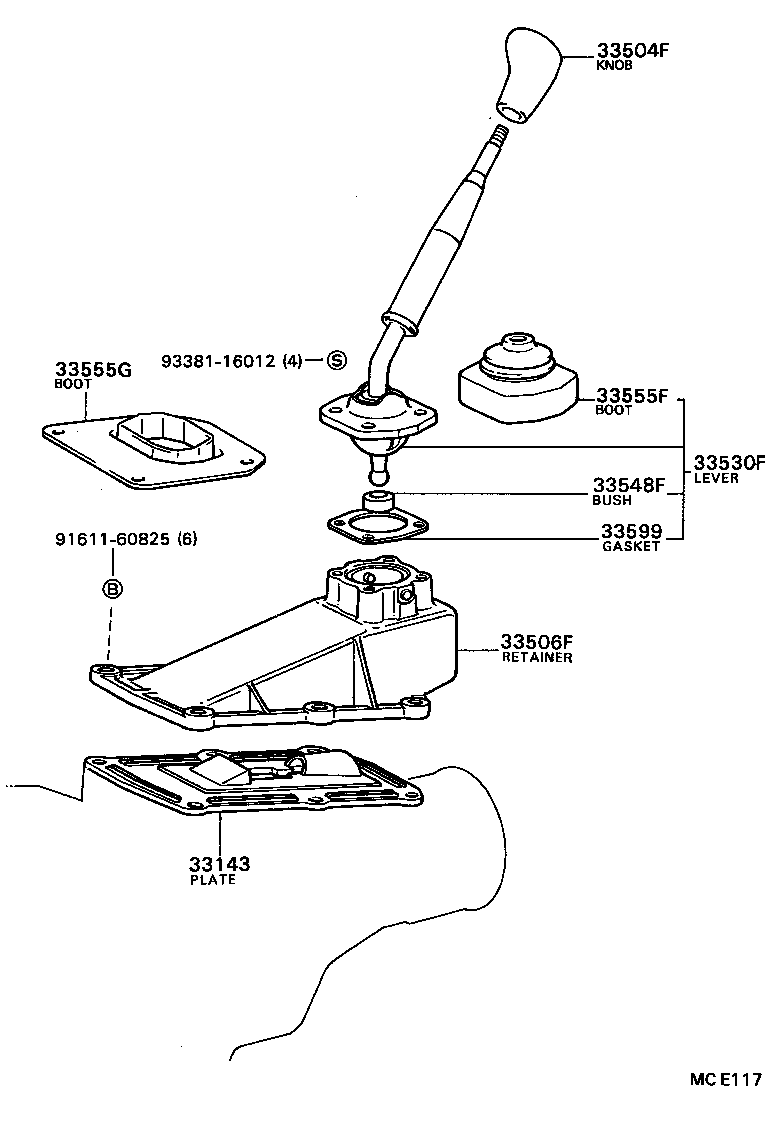 SOARER |  SHIFT LEVER RETAINER