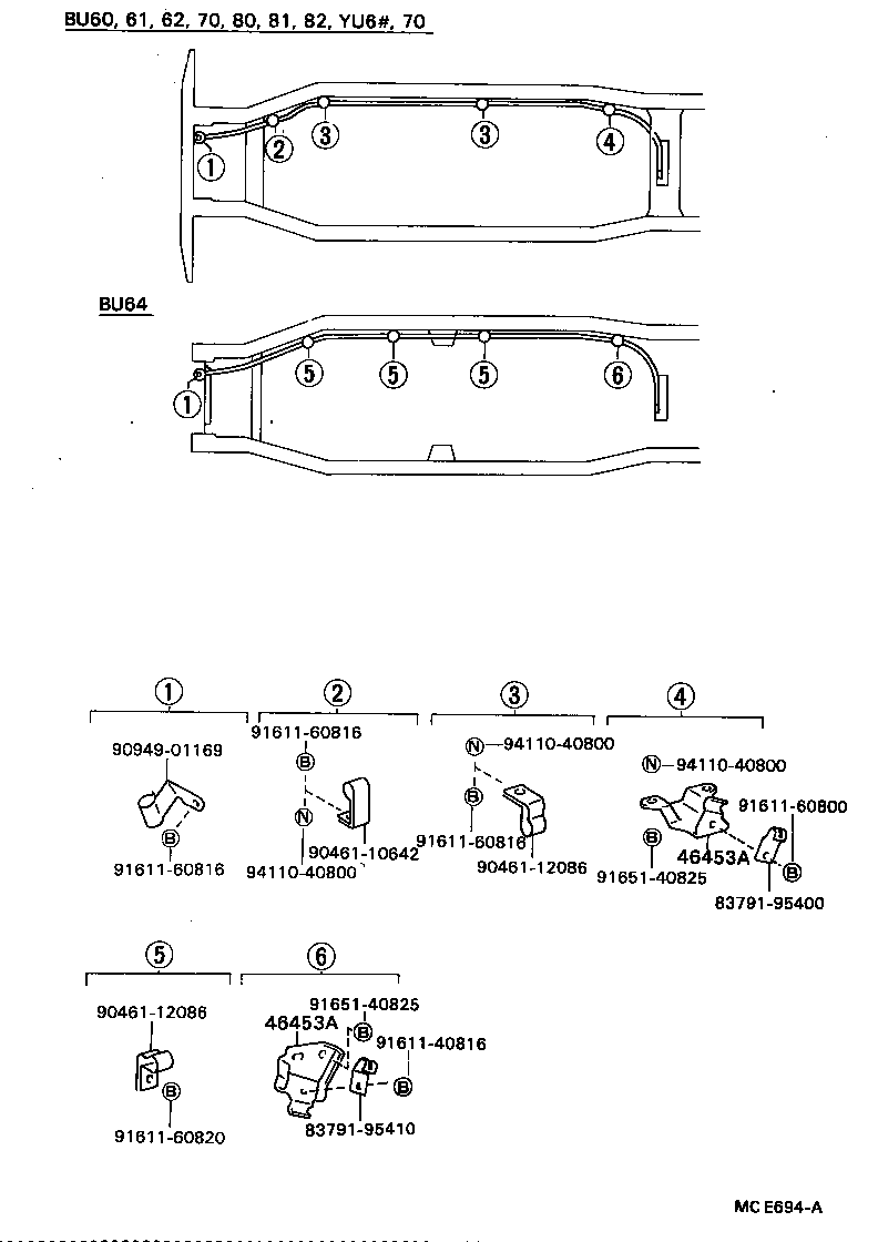  DYNA TOYOACE |  PARKING BRAKE CABLE