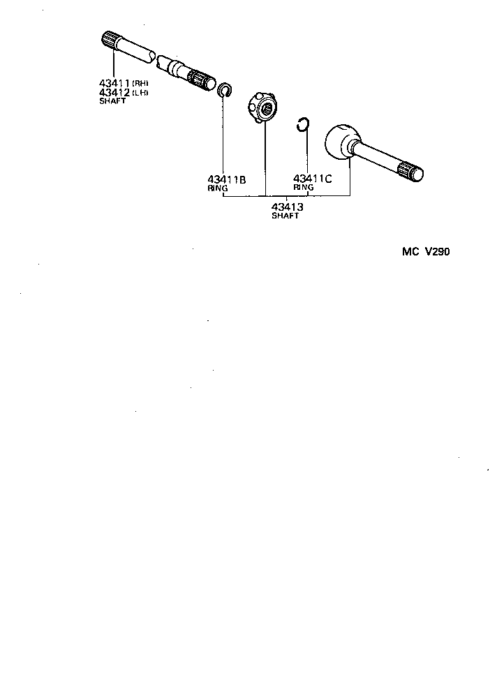  LAND CRUISER VAN |  FRONT DRIVE SHAFT