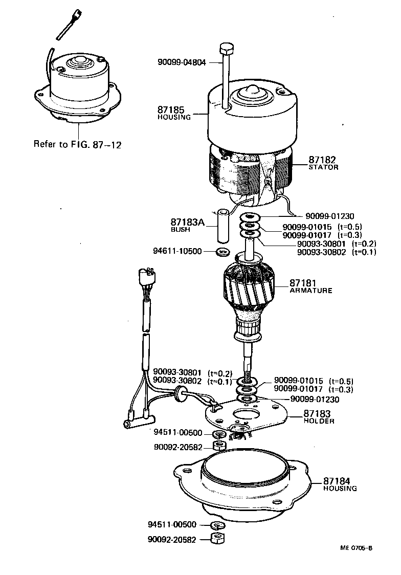  LAND CRUISER VAN |  HEATING AIR CONDITIONING BLOWER MOTOR