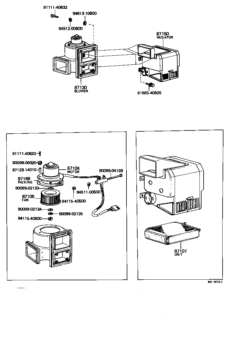  LAND CRUISER VAN |  HEATING AIR CONDITIONING HEATER UNIT BLOWER