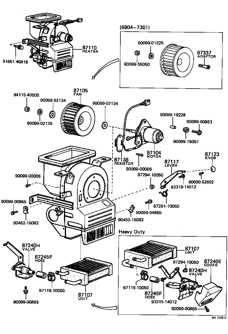  PUBLICA |  HEATING AIR CONDITIONING HEATER UNIT BLOWER