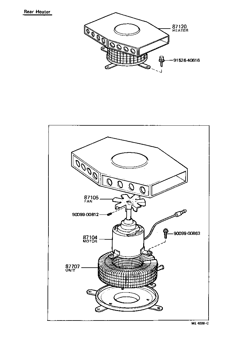  LAND CRUISER VAN |  HEATING AIR CONDITIONING HEATER UNIT BLOWER