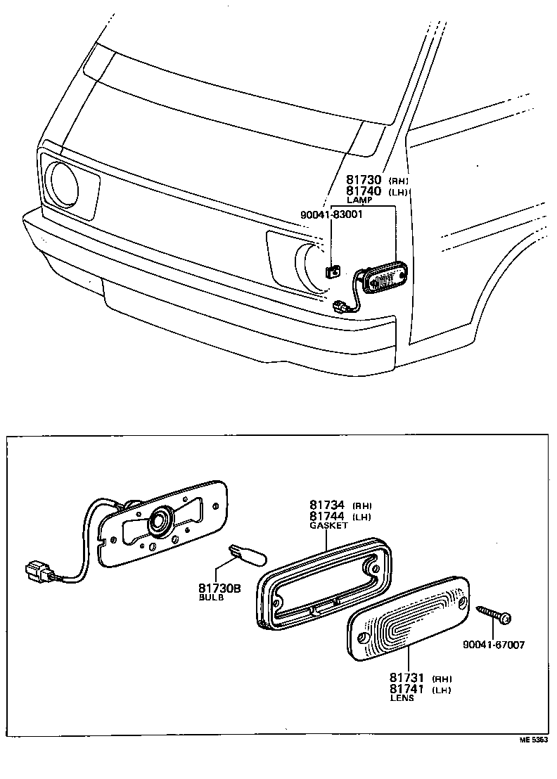  TOWN MASTERACE V WG |  SIDE TURN SIGNAL LAMP OUTER MIRROR LAMP