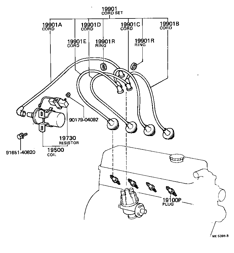  TOWN MASTERACE V WG |  IGNITION COIL SPARK PLUG