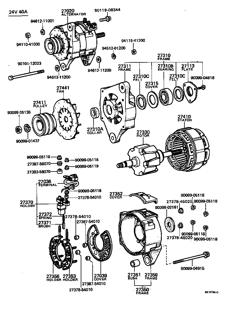  COASTER |  ALTERNATOR