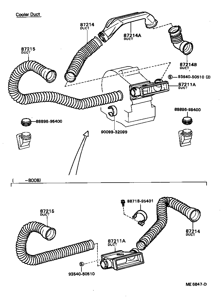  DYNA |  HEATING AIR CONDITIONING CONTROL AIR DUCT
