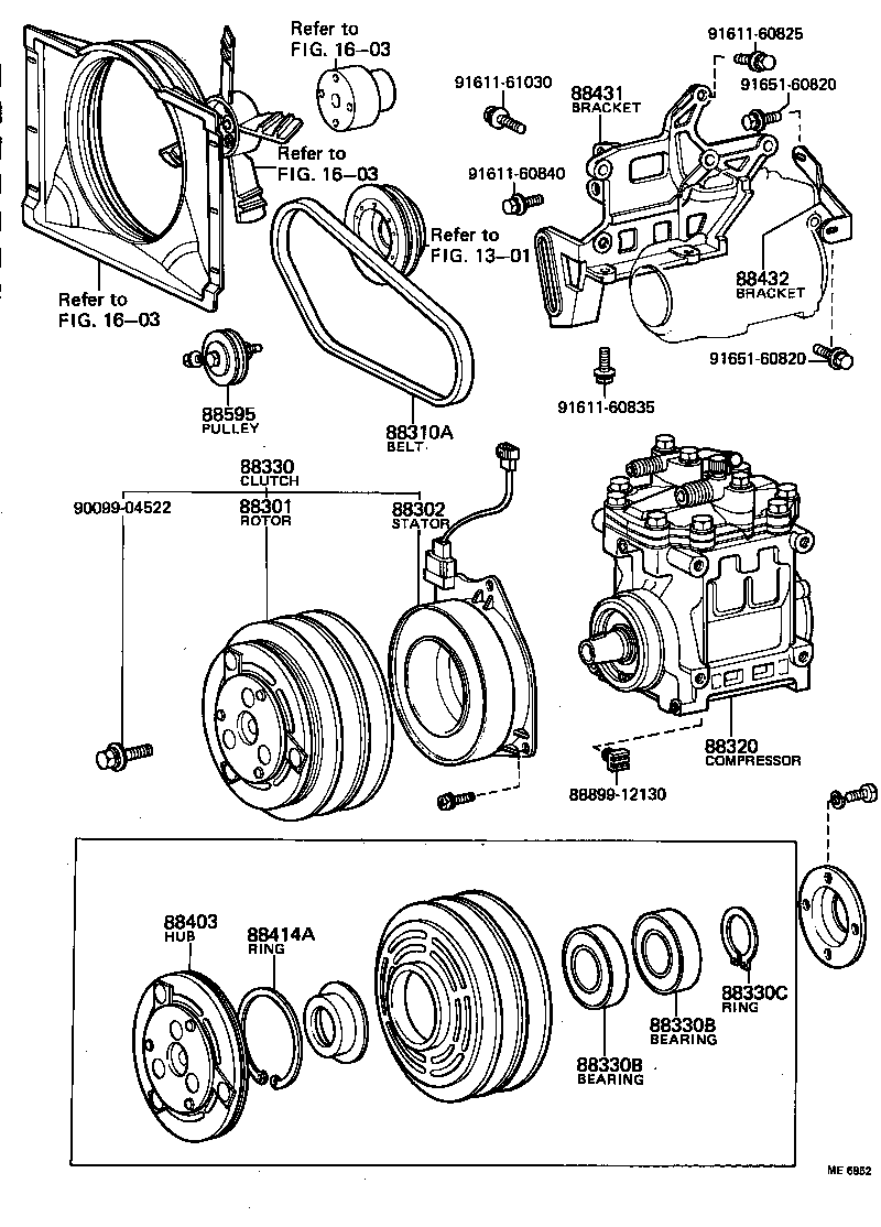  DYNA TOYOACE |  HEATING AIR CONDITIONING COMPRESSOR