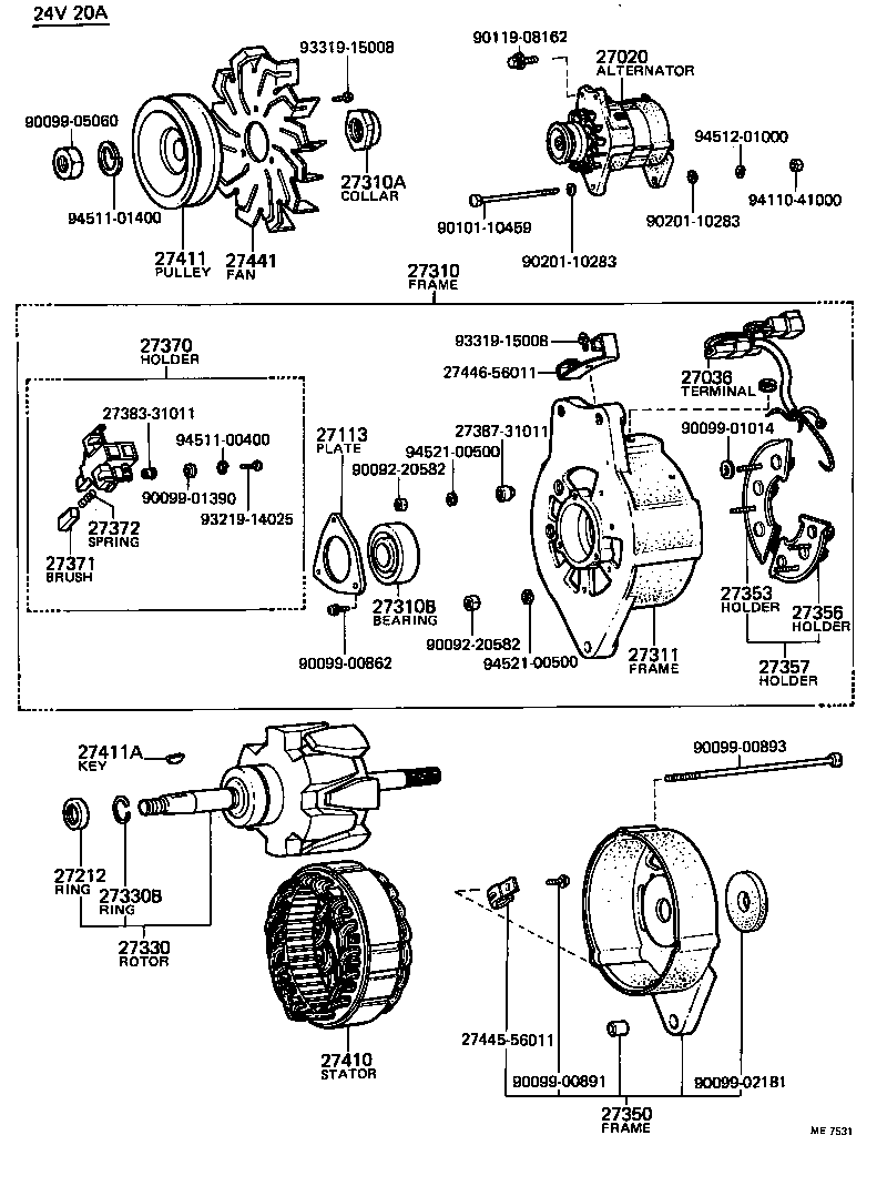  COASTER |  ALTERNATOR