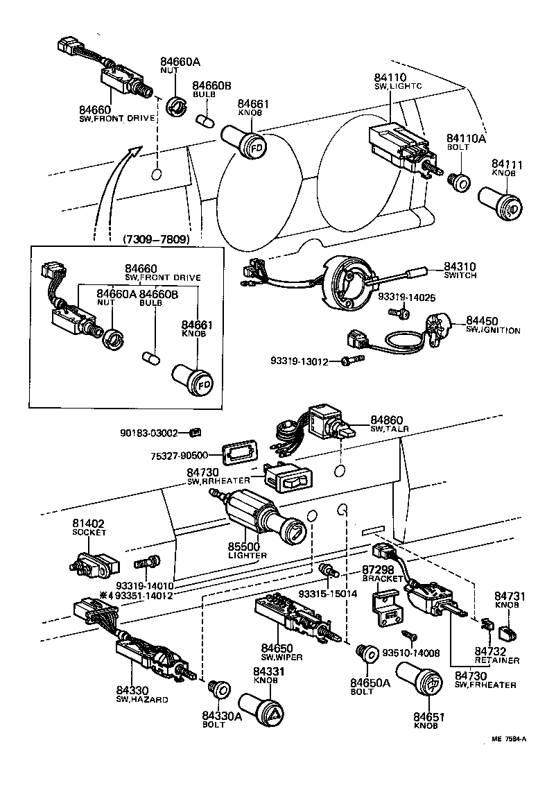  LAND CRUISER VAN |  SWITCH RELAY COMPUTER