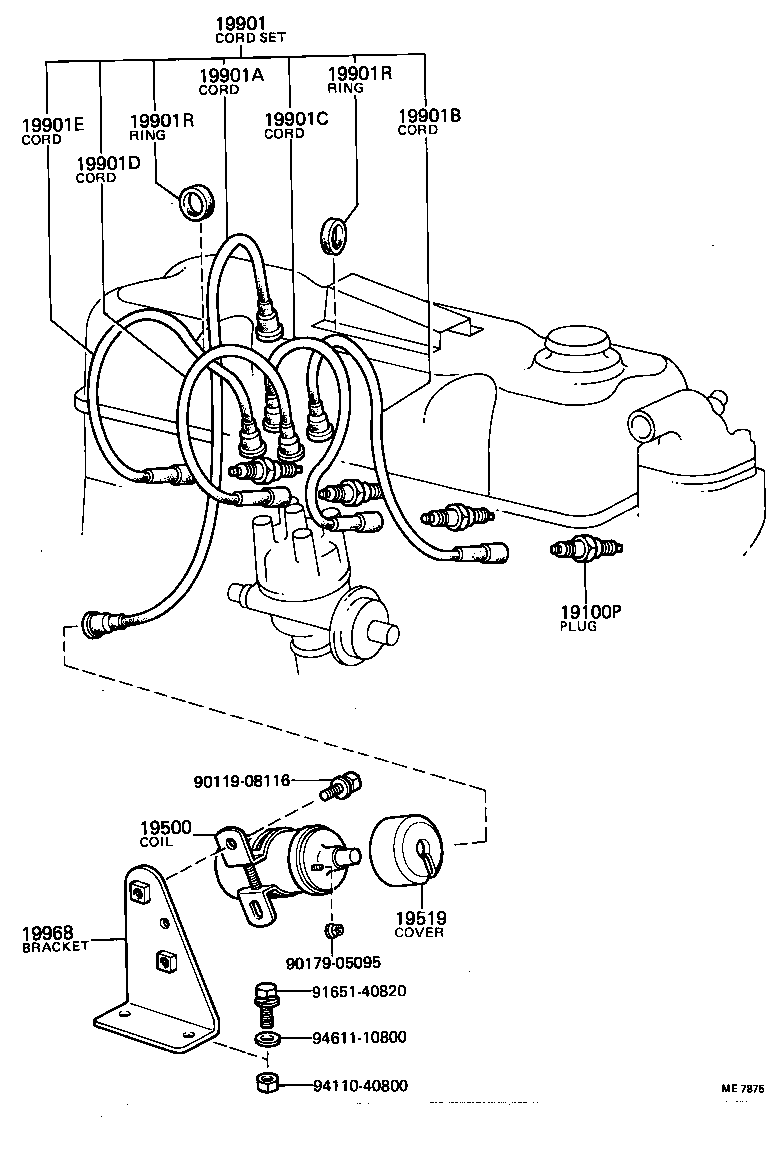  DYNA TOYOACE |  IGNITION COIL SPARK PLUG