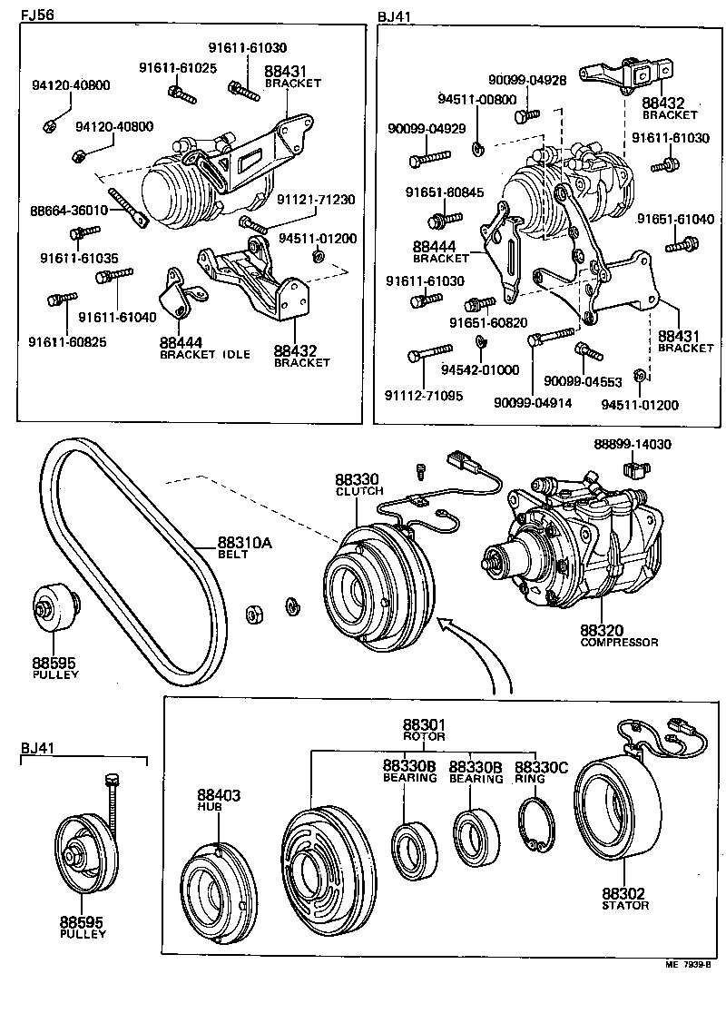  LAND CRUISER VAN |  HEATING AIR CONDITIONING COMPRESSOR