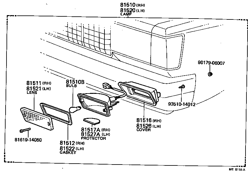  CROWN |  FRONT TURN SIGNAL LAMP