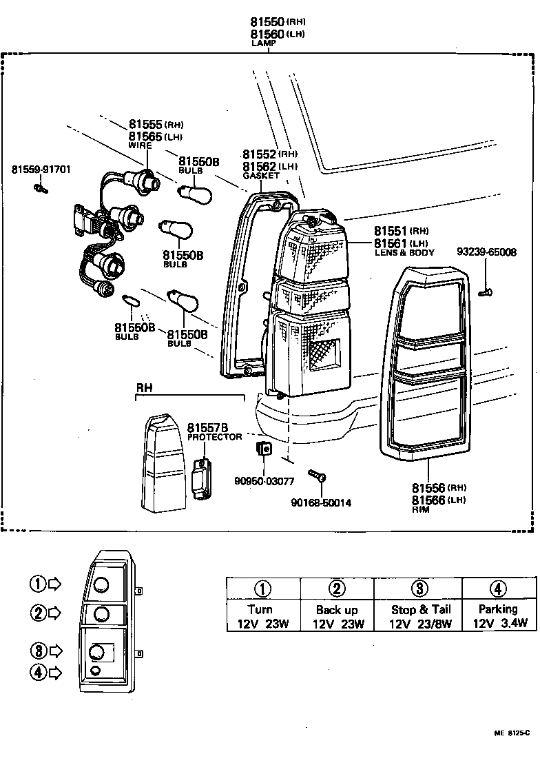  CROWN |  REAR COMBINATION LAMP