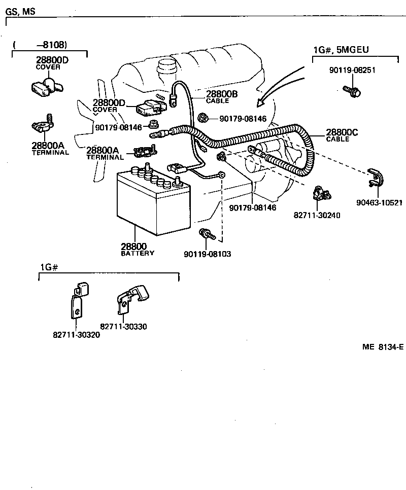  CROWN |  BATTERY BATTERY CABLE