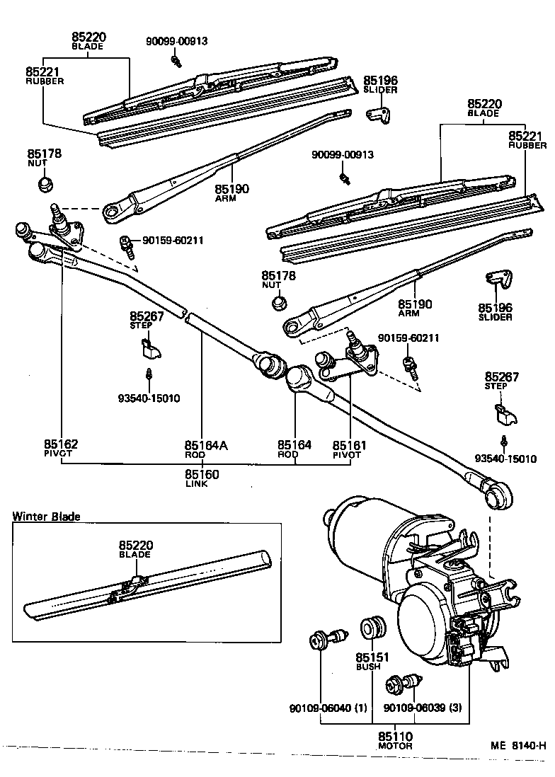  CROWN |  WINDSHIELD WIPER