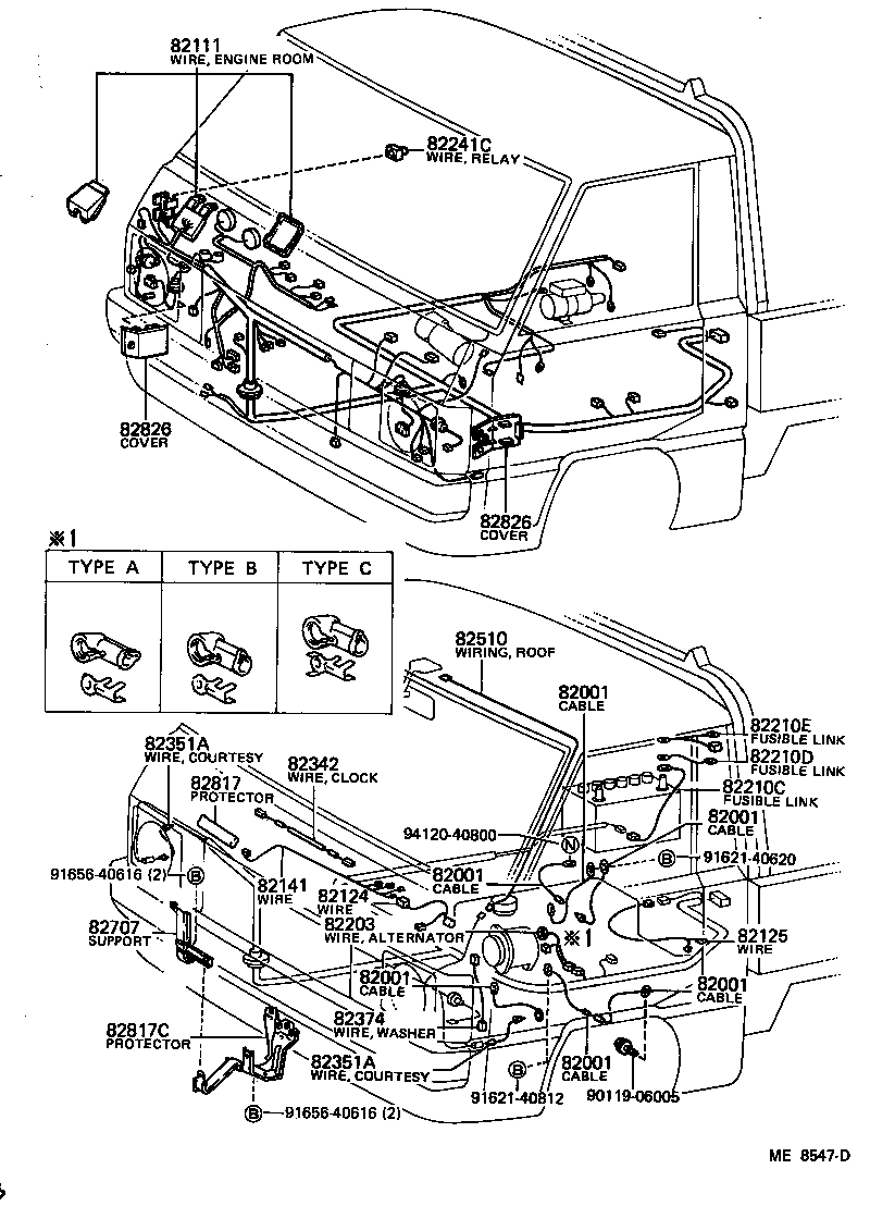 LITE TOWNACE TRUCK |  WIRING CLAMP