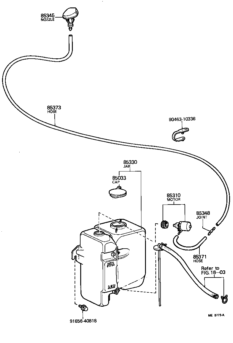  LAND CRUISER VAN |  WINDSHIELD WASHER