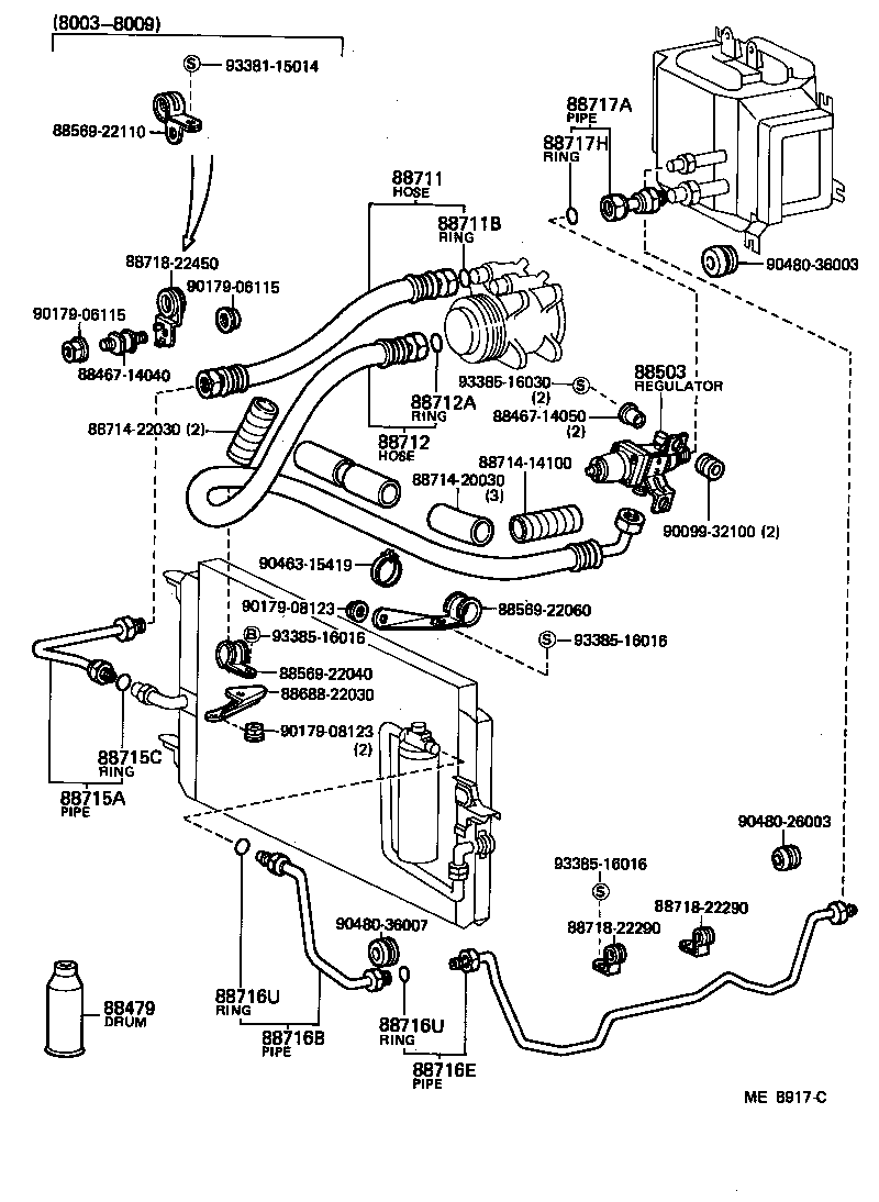  CRESTA |  HEATING AIR CONDITIONING COOLER PIPING