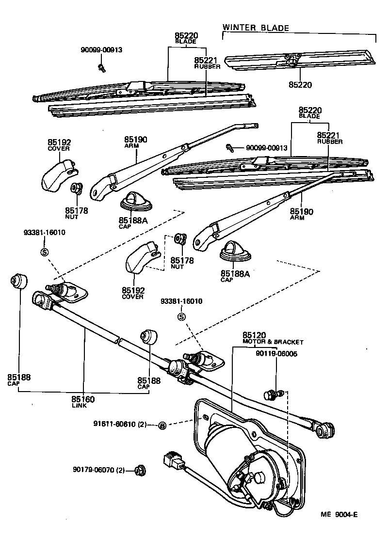  LAND CRUISER VAN |  WINDSHIELD WIPER