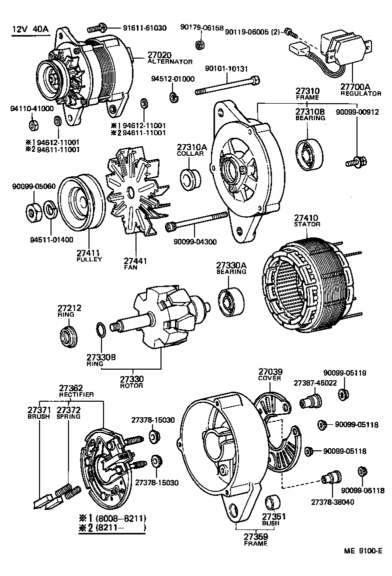  LAND CRUISER VAN |  ALTERNATOR