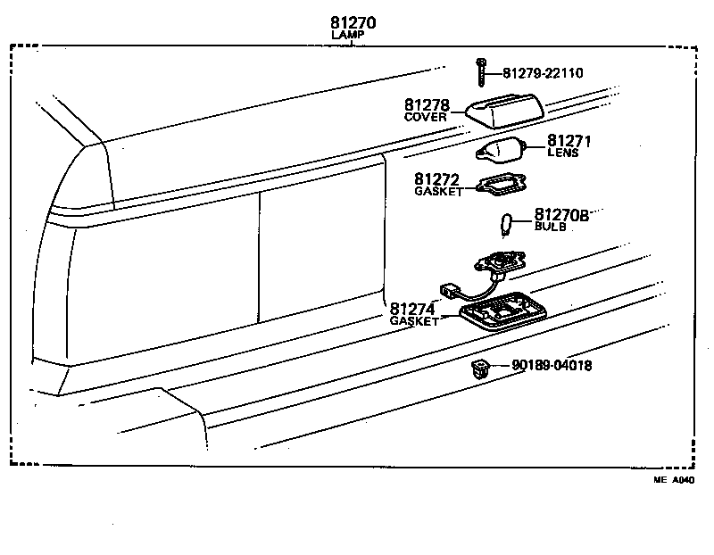  CHASER |  REAR LICENSE PLATE LAMP