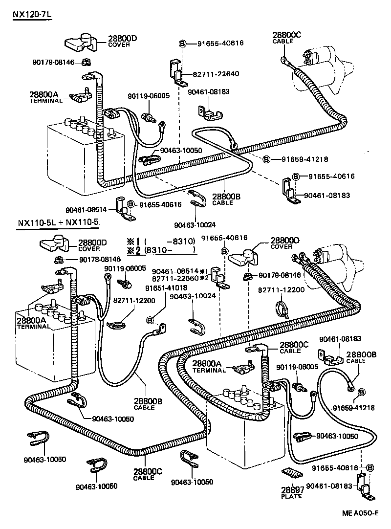  MARK 2 |  BATTERY BATTERY CABLE