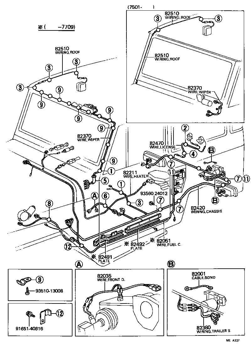  LAND CRUISER VAN |  WIRING CLAMP