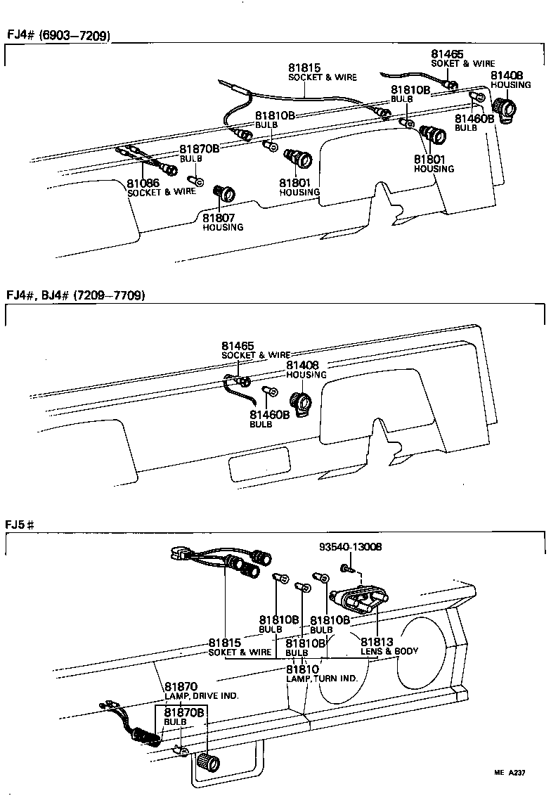  LAND CRUISER VAN |  INDICATOR