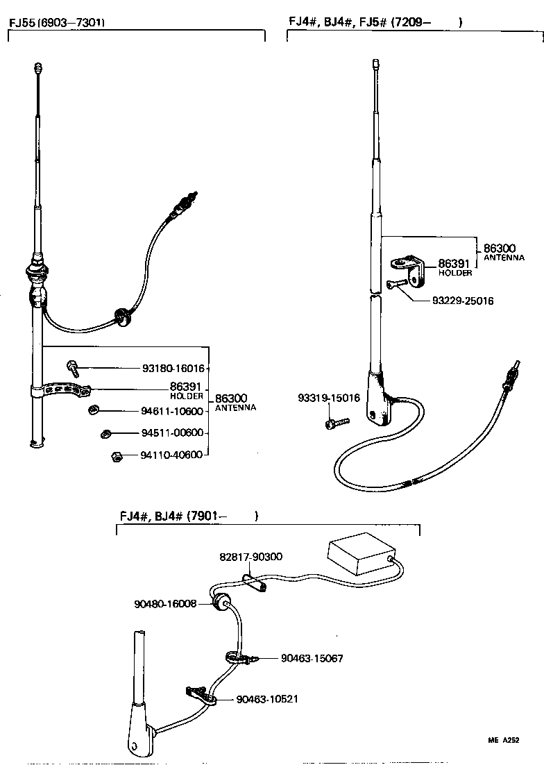  LAND CRUISER VAN |  ANTENNA