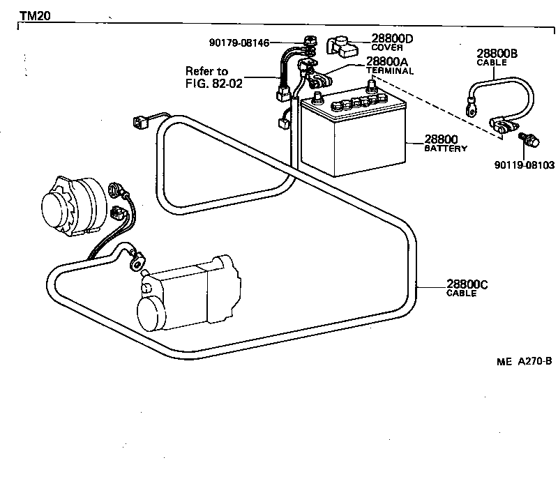  LITE TOWNACE TRUCK |  BATTERY BATTERY CABLE