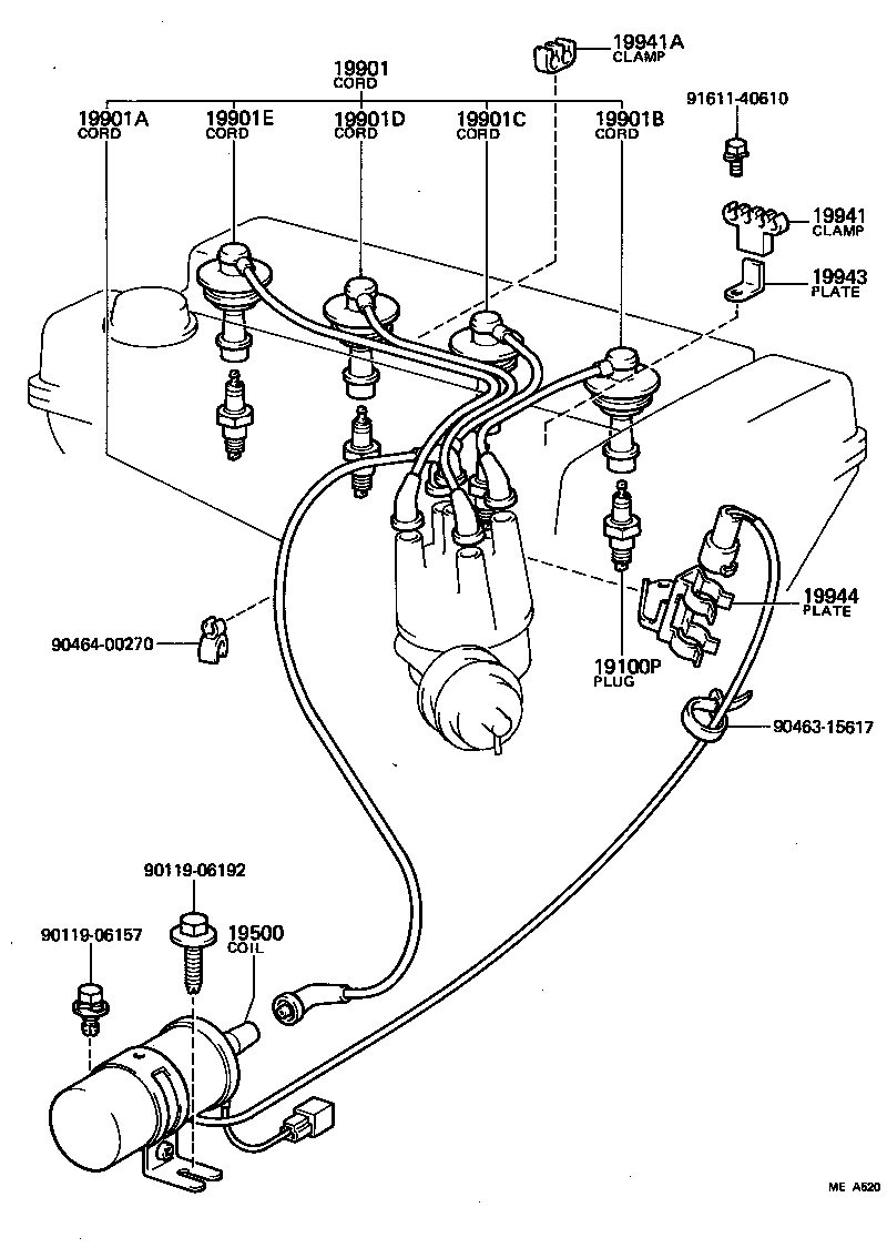  CARINA FR |  IGNITION COIL SPARK PLUG