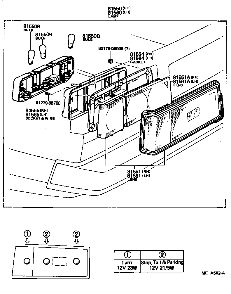  CELICA |  REAR COMBINATION LAMP