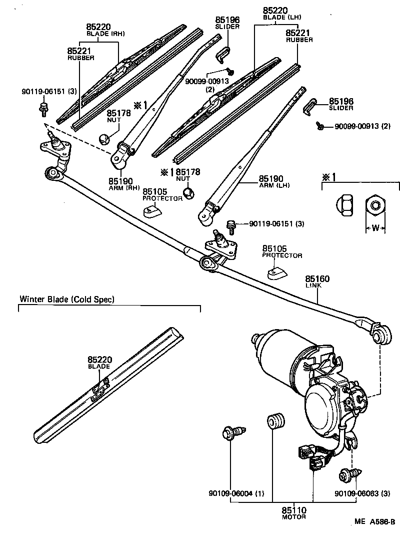  CELICA |  WINDSHIELD WIPER