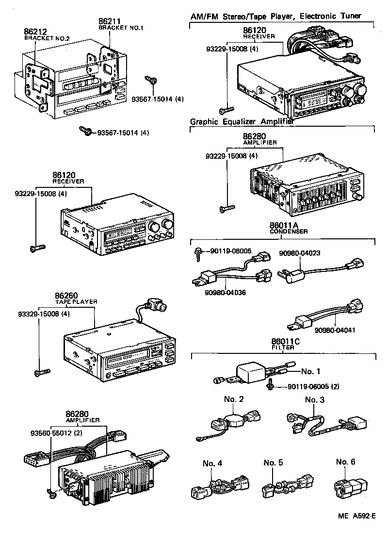  CELICA |  RADIO RECEIVER AMPLIFIER CONDENSER