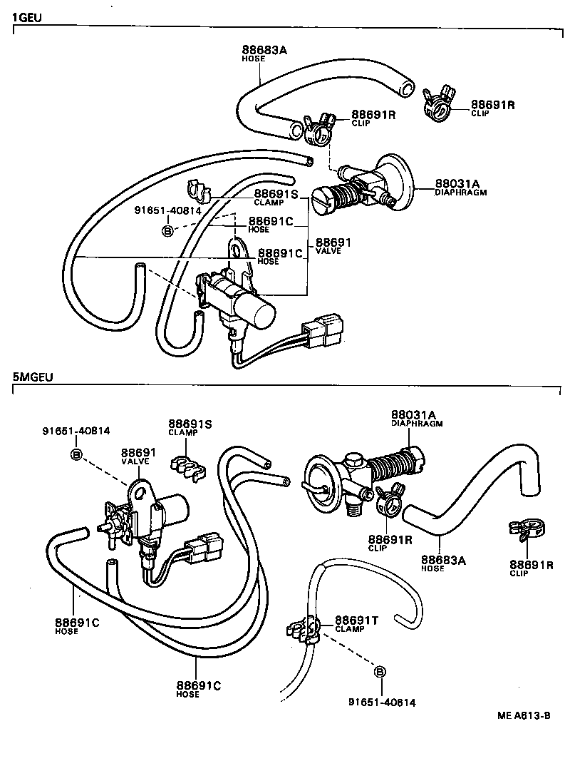  SOARER |  HEATING AIR CONDITIONING VACUUM PIPING
