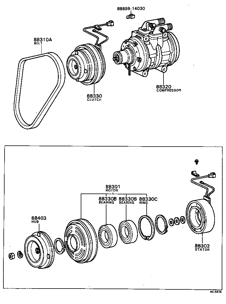  SOARER |  HEATING AIR CONDITIONING COMPRESSOR