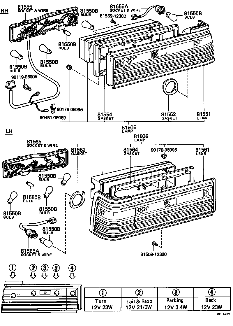  CROWN |  REAR COMBINATION LAMP