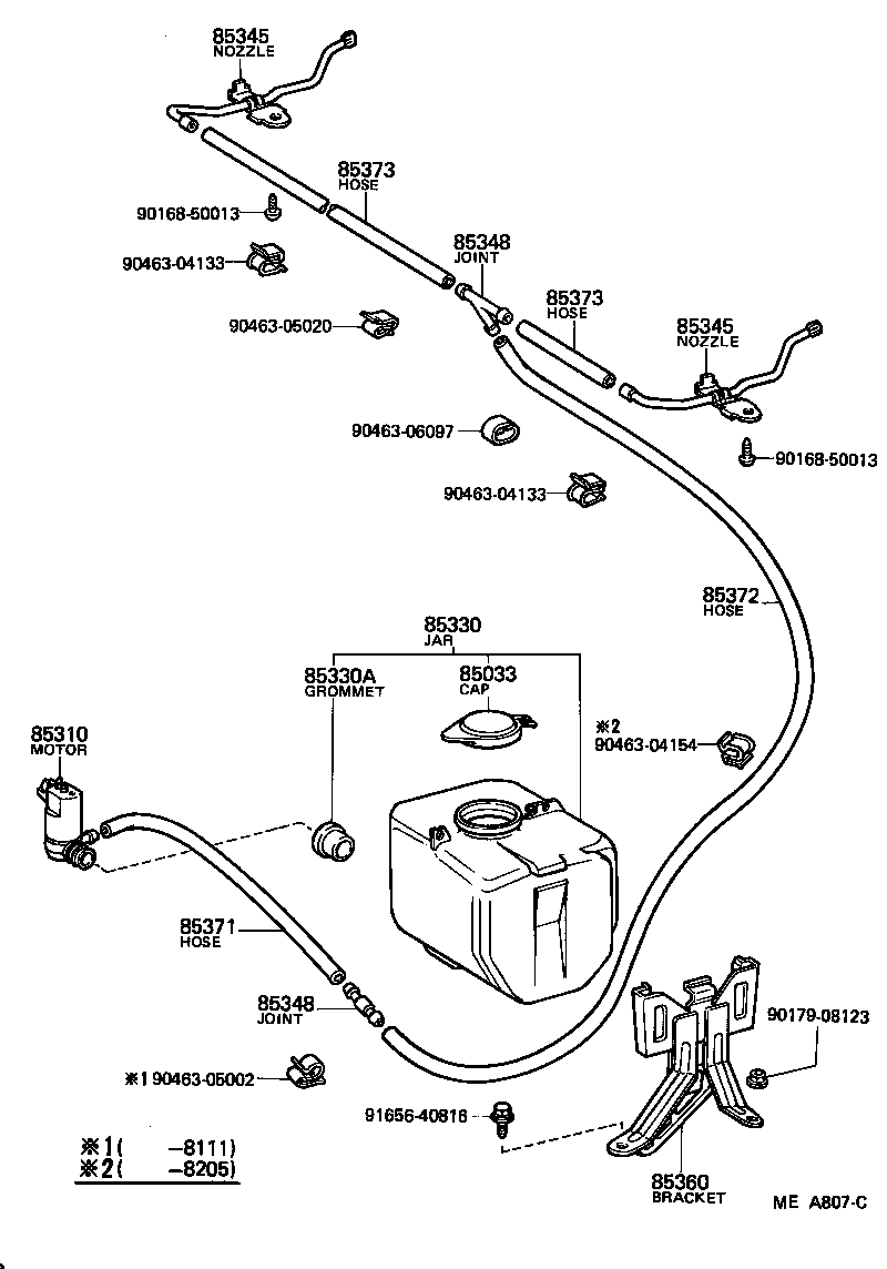  CROWN |  WINDSHIELD WASHER