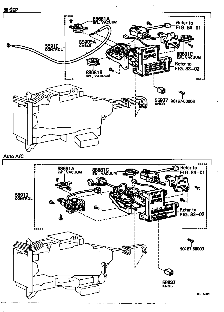  CROWN |  HEATING AIR CONDITIONING CONTROL AIR DUCT