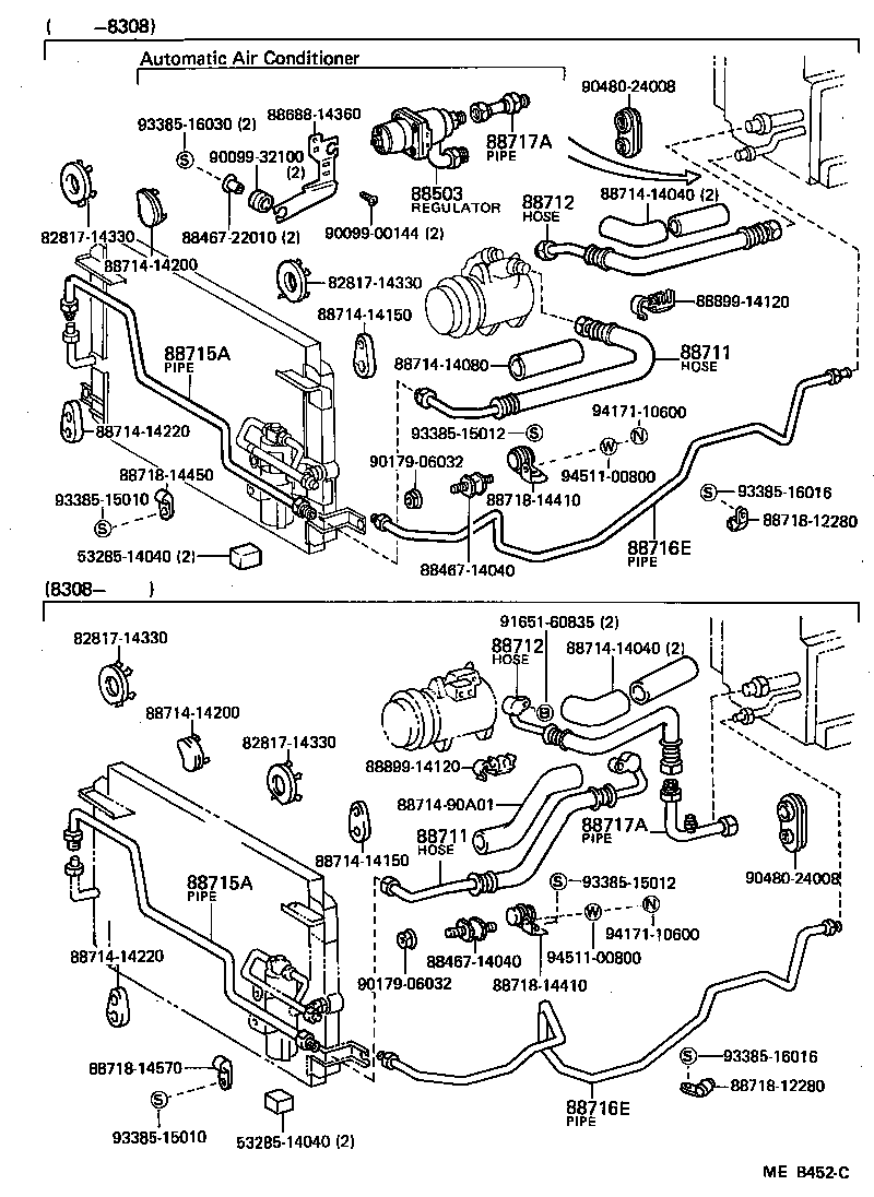  CELICA |  HEATING AIR CONDITIONING COOLER PIPING