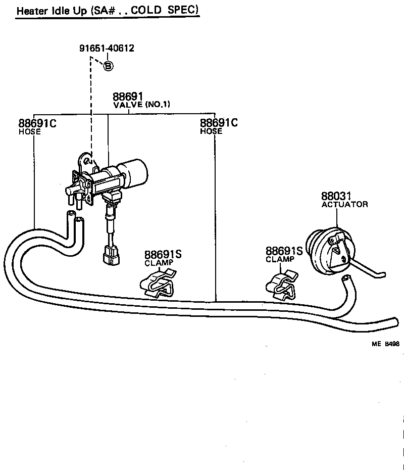  CELICA |  HEATING AIR CONDITIONING VACUUM PIPING