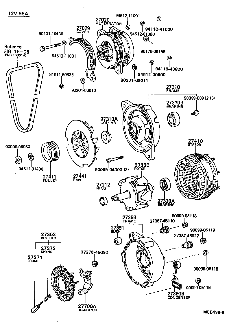  CAMRY VISTA |  ALTERNATOR
