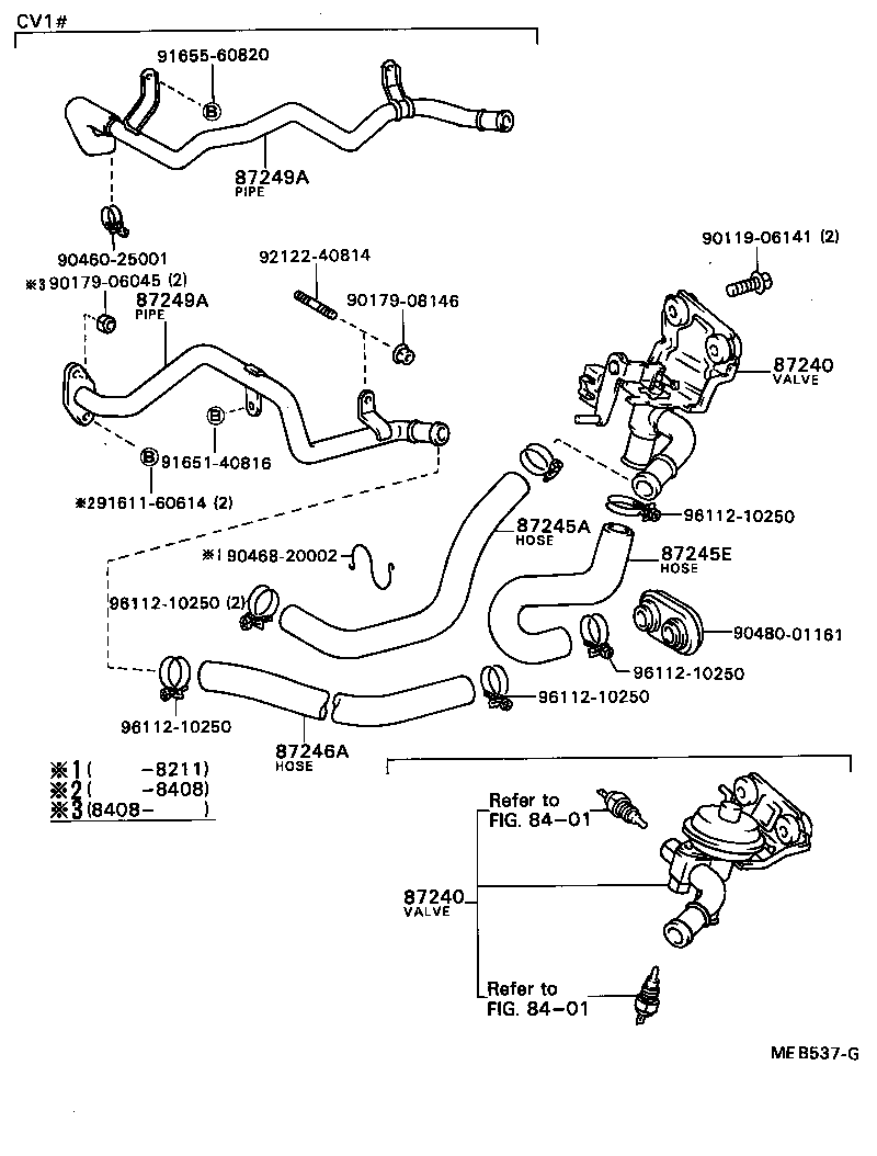  CAMRY VISTA |  HEATING AIR CONDITIONING WATER PIPING