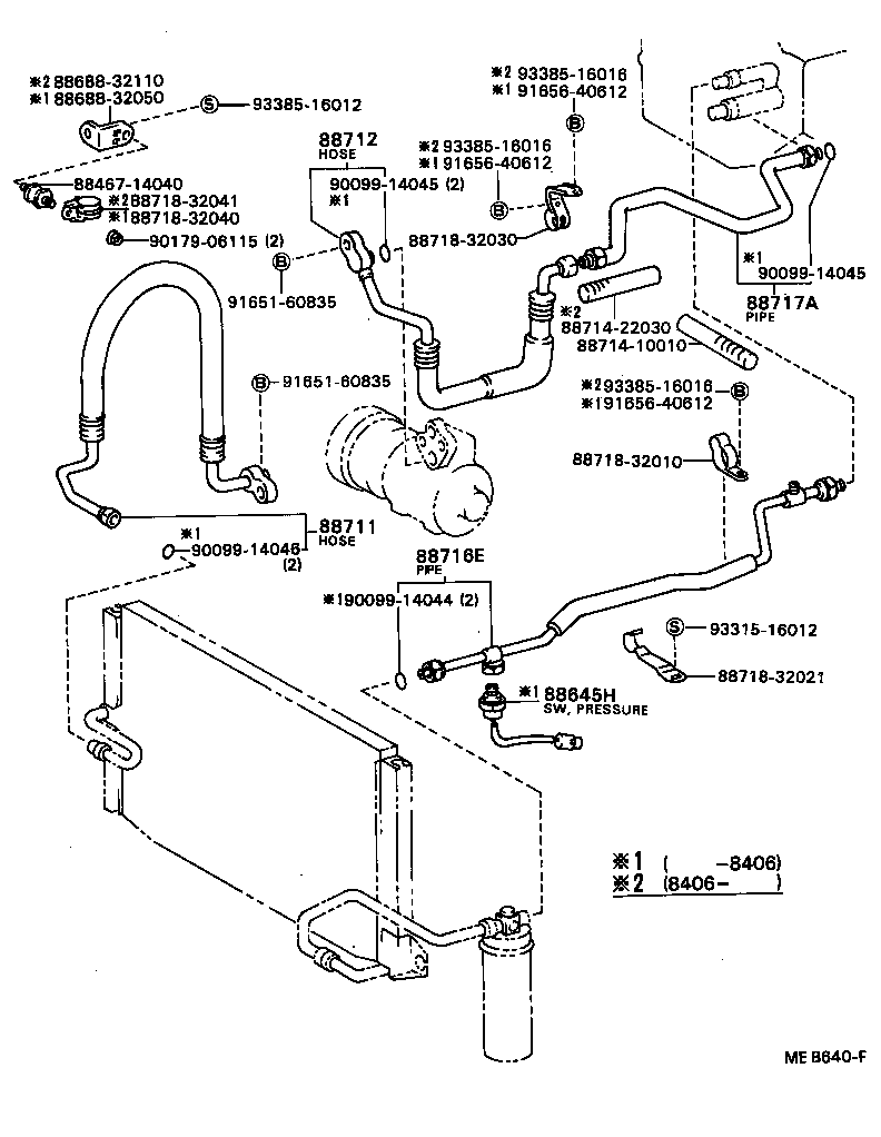  CAMRY VISTA |  HEATING AIR CONDITIONING COOLER PIPING