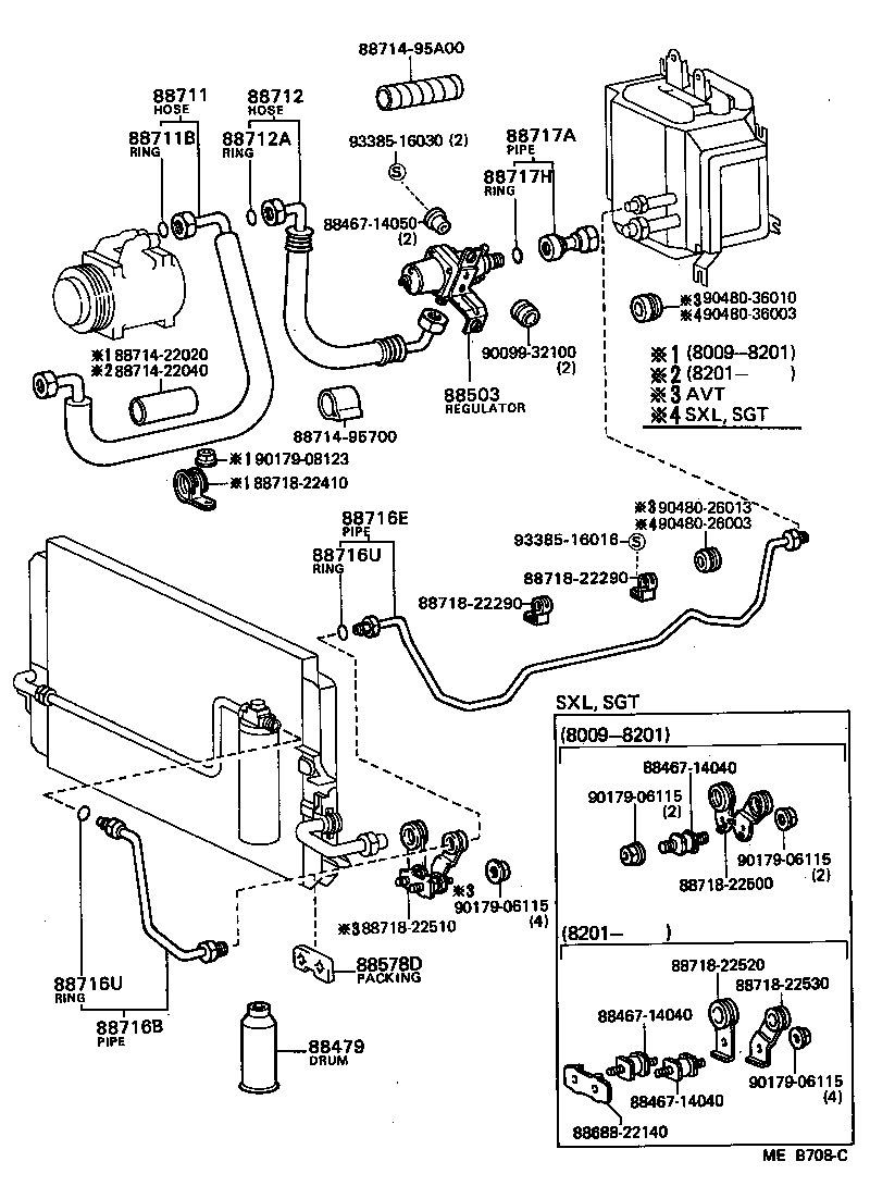  CHASER |  HEATING AIR CONDITIONING COOLER PIPING
