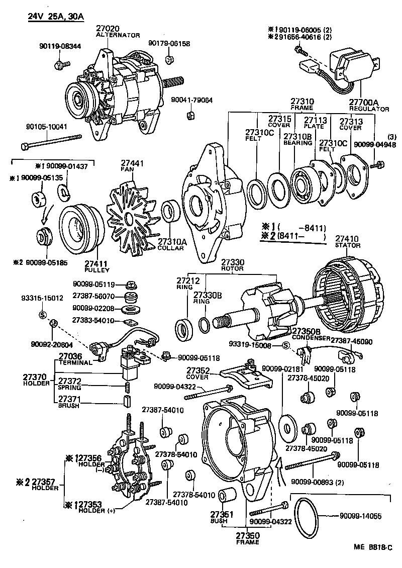  LAND CRUISER VAN |  ALTERNATOR