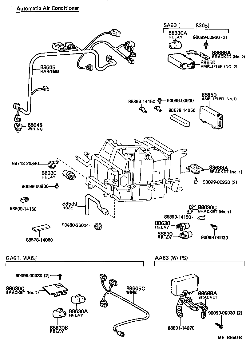  CELICA |  HEATING AIR CONDITIONING COOLER UNIT