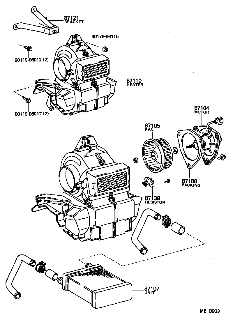  HIACE QUICK DELIVERY |  HEATING AIR CONDITIONING HEATER UNIT BLOWER