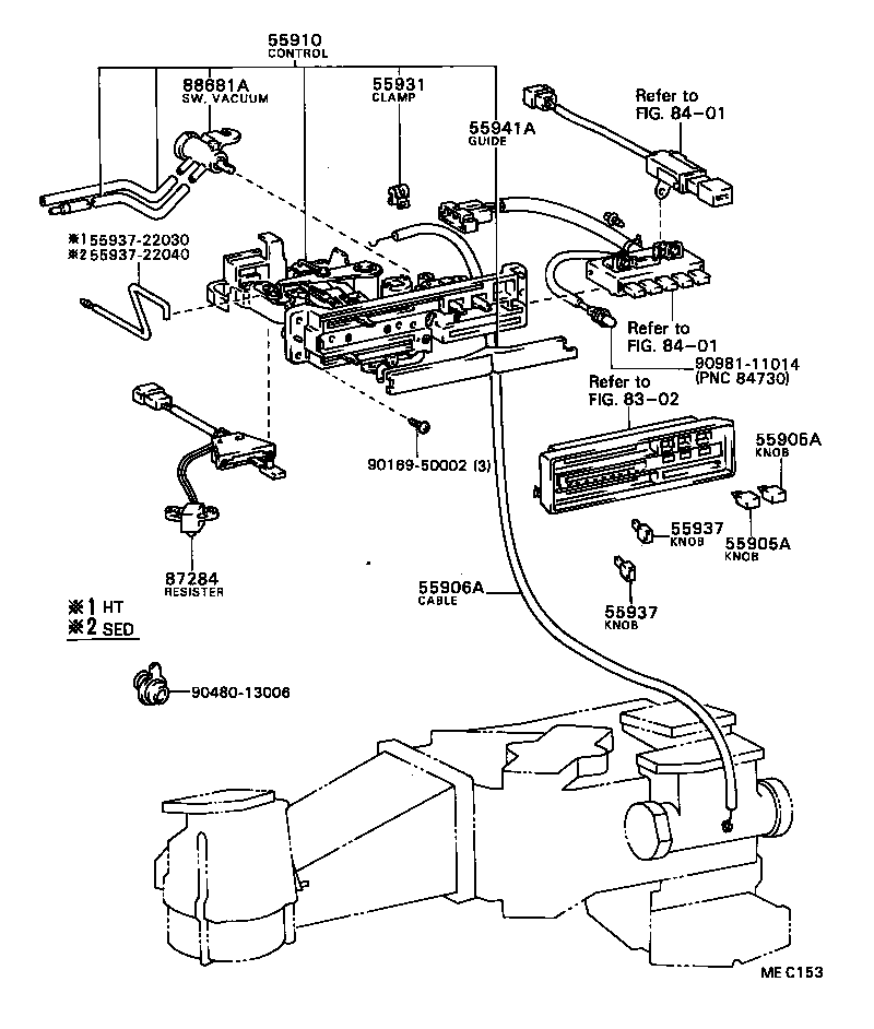  MARK 2 |  HEATING AIR CONDITIONING CONTROL AIR DUCT